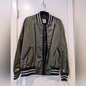 Todd Snyder x Champion Bomber Jacket Olive Medium NWOT